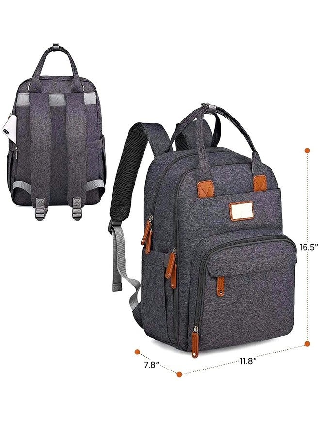 TRUE HUMAN Designer ultra premium Multipurpose Diaper bag, baby bags, Anti Theft, Maternity Bag, Nappy Bag mothers bags, Baby Shower Gift (GREY) - Image 3